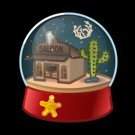 Wild West — Snow Globes Telegram gift model