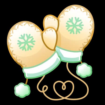 Bechamel — Snow Mittens Telegram gift model