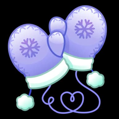 Bright Lilac — Snow Mittenses Telegram gift model