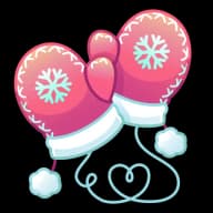 Flamingo — Snow Mittens