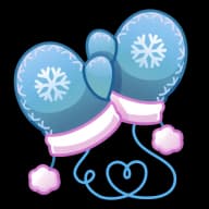 Frosty Pink — Snow Mittens