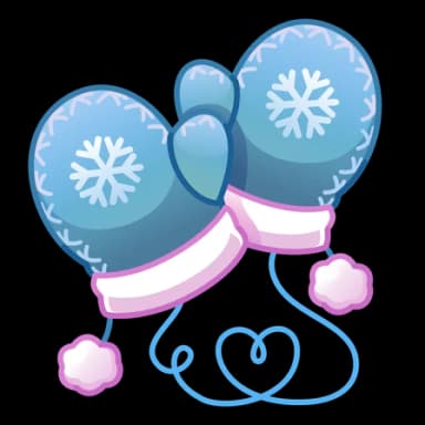 Frosty Pink — Snow Mittenses Telegram gift model