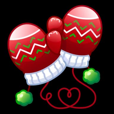 Holly Hands — Snow Mittenses Telegram gift model