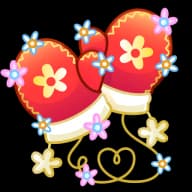 In Bloom — Snow Mittens