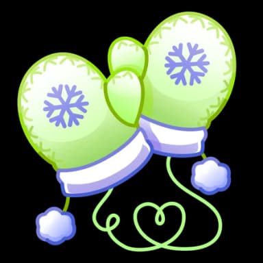 Mistletoe — Snow Mittenses Telegram gift model