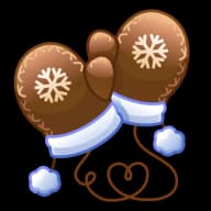 Mocha — Snow Mittens