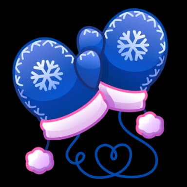 Pink Cuffs — Snow Mittenses Telegram gift model
