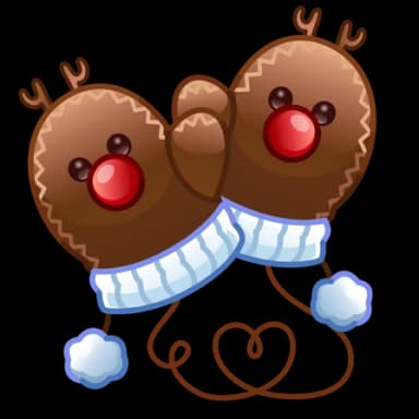 Rudolph — Snow Mittenses Telegram gift model