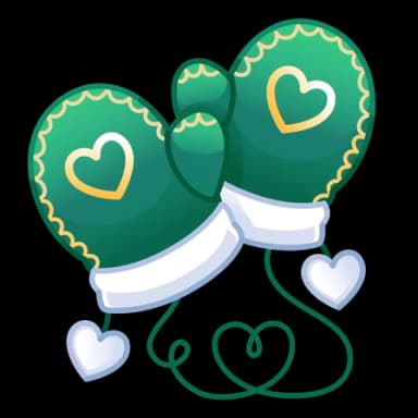 Two Hearts — Snow Mittenses Telegram gift model