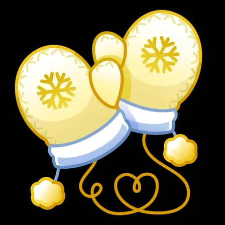 White Pear — Snow Mittens Telegram gift model