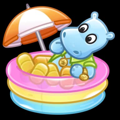 Kinder Hippo — Spring Baskets Telegram gift model