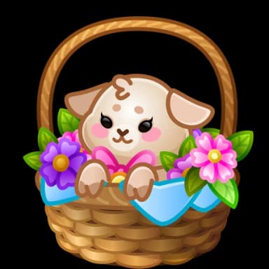 Lovely Lamb — Spring Baskets Telegram gift model