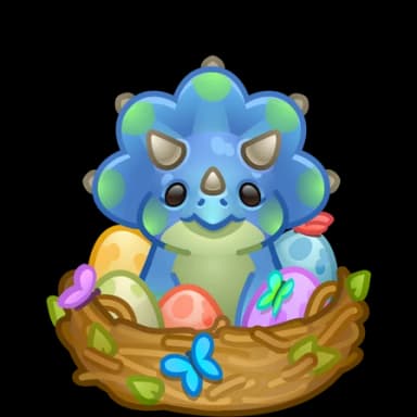 Triceratops — Spring Baskets Telegram gift model