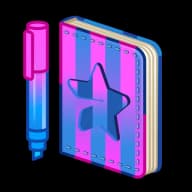 Neon Grid — Star Notepads