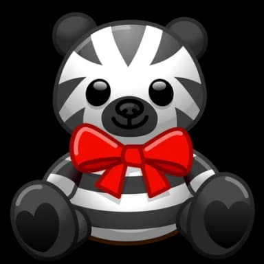 Zebra — Toy Bears Telegram gift model