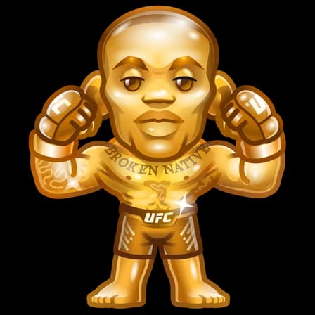 Gold Adesanya — UFC Strikes Telegram gift model