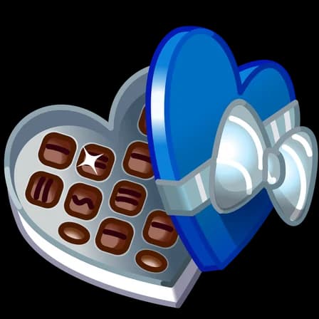 Silver Blue — Valentine Boxes Telegram gift model