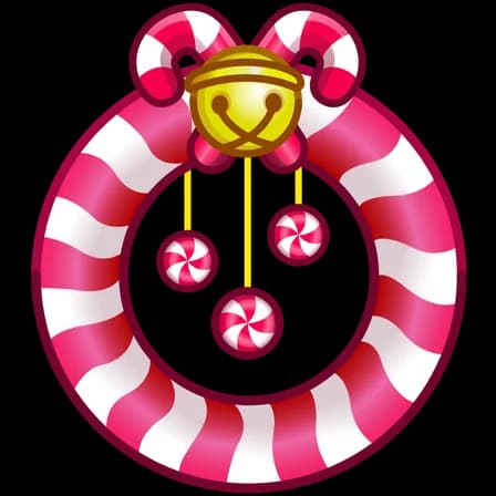 Candy Cane — Winter Wreaths Telegram gift model