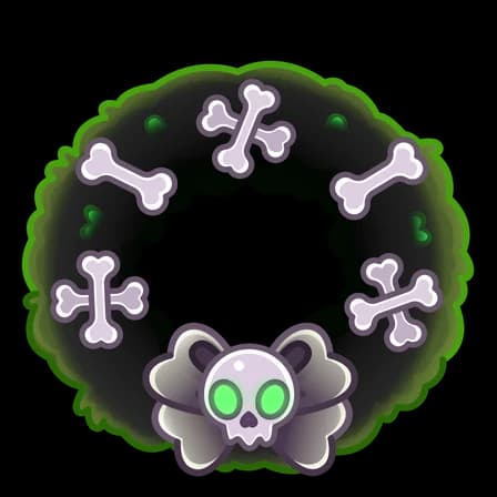 Crossbones — Winter Wreaths Telegram gift model