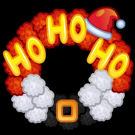 Happy Santa — Winter Wreaths Telegram gift model