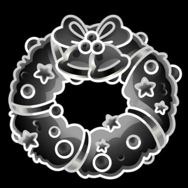 Negative — Winter Wreaths Telegram gift model