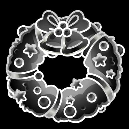 Negative — Winter Wreaths Telegram gift model