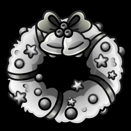Old Movie — Winter Wreaths Telegram gift model