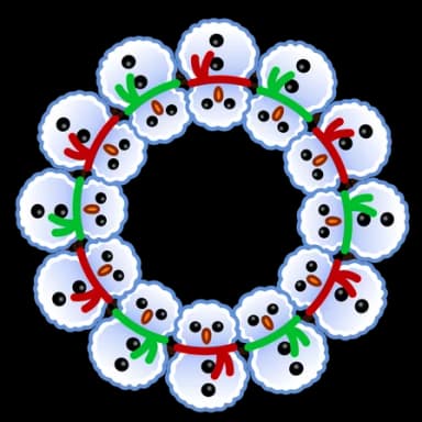 Snowman — Winter Wreaths Telegram gift model