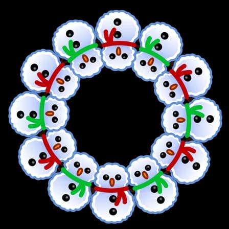 Snowman — Winter Wreaths Telegram gift model