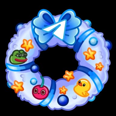 Telegram — Winter Wreaths Telegram gift model