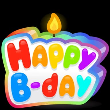 Rainbow — B-Day Candles Telegram gift model