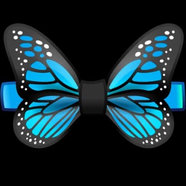 Blue Morpho — Bow Ties Telegram gift model