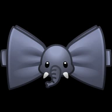 Elephant — Bow Ties Telegram gift model