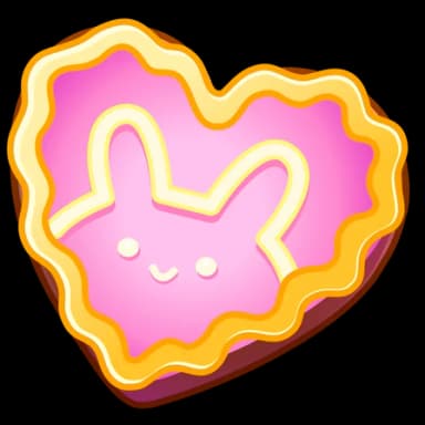 Kawaii Bunny — Cookie Hearts Telegram gift model