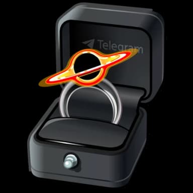Black Hole — Diamond Rings Telegram gift model