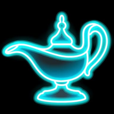 Blue Neon — Genie Lamps Telegram gift model