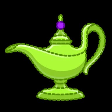 Lime Art — Genie Lamps Telegram gift model