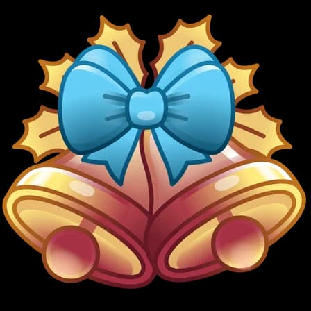 Blue Ribbon — Jingle Bells Telegram gift model