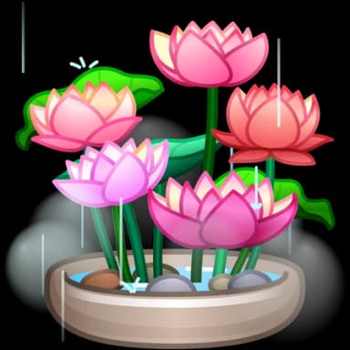 Lotus Garden — Lush Bouquets Telegram gift model