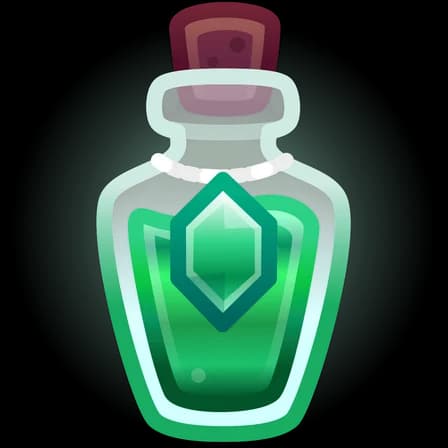 Emerald Elixir — Magic Potions Telegram gift model