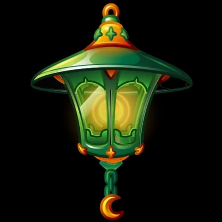Green Canopy — Mirage Lamps Telegram gift model