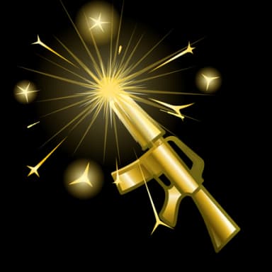 Golden Gun — Party Sparklers Telegram gift model