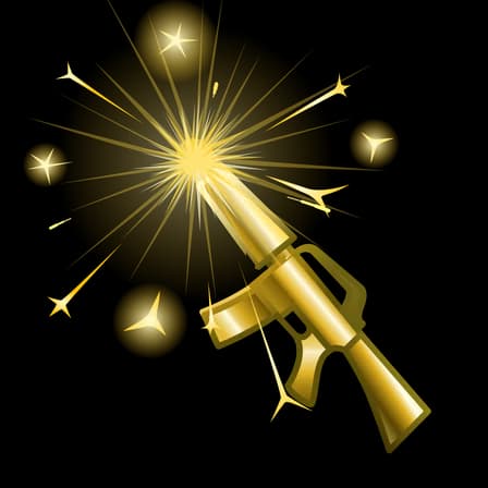 Golden Gun — Party Sparklers Telegram gift model