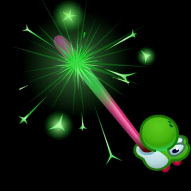 Yoshi Green — Party Sparklers Telegram gift model