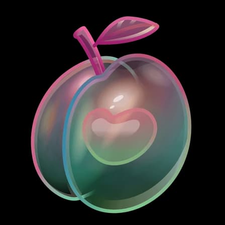 Glass Heart — Precious Peaches Telegram gift model