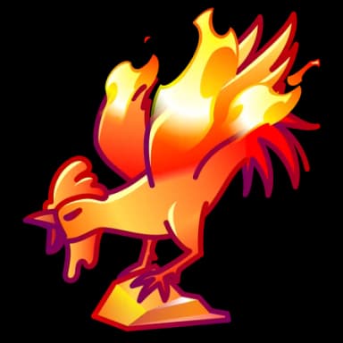 Fire Rooster — Rare Birds Telegram gift model
