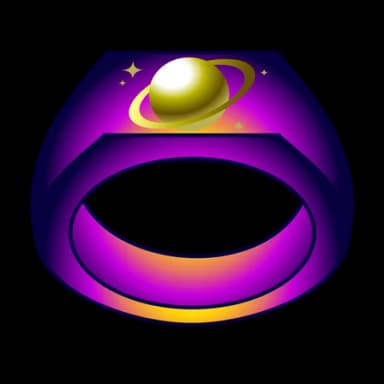 Saturn Ring — Signet Rings Telegram gift model