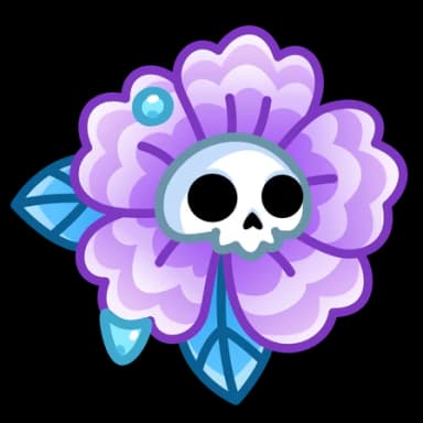 Frozen Violet — Skull Flowers Telegram gift model