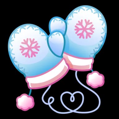 Iceland — Snow Mittenses Telegram gift model