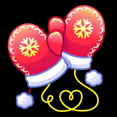 New Year — Snow Mittenses Telegram gift model